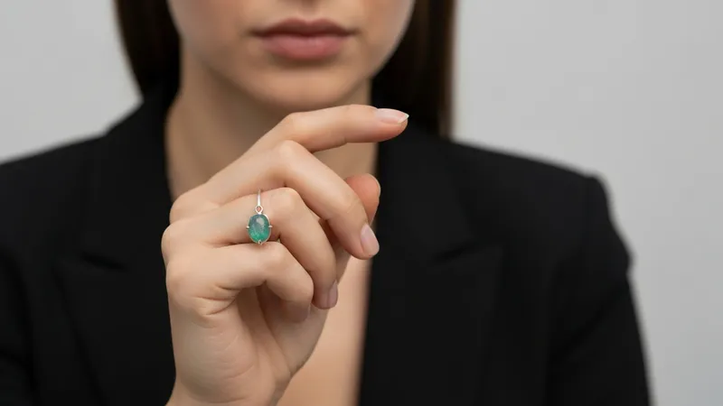 Expertise qualité émeraude avec loupe de joaillier