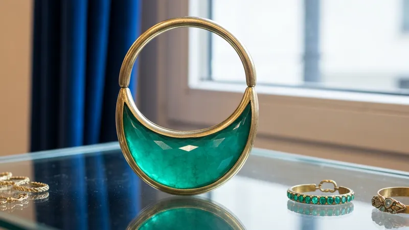 Bague émeraude vintage aux détails ornementés